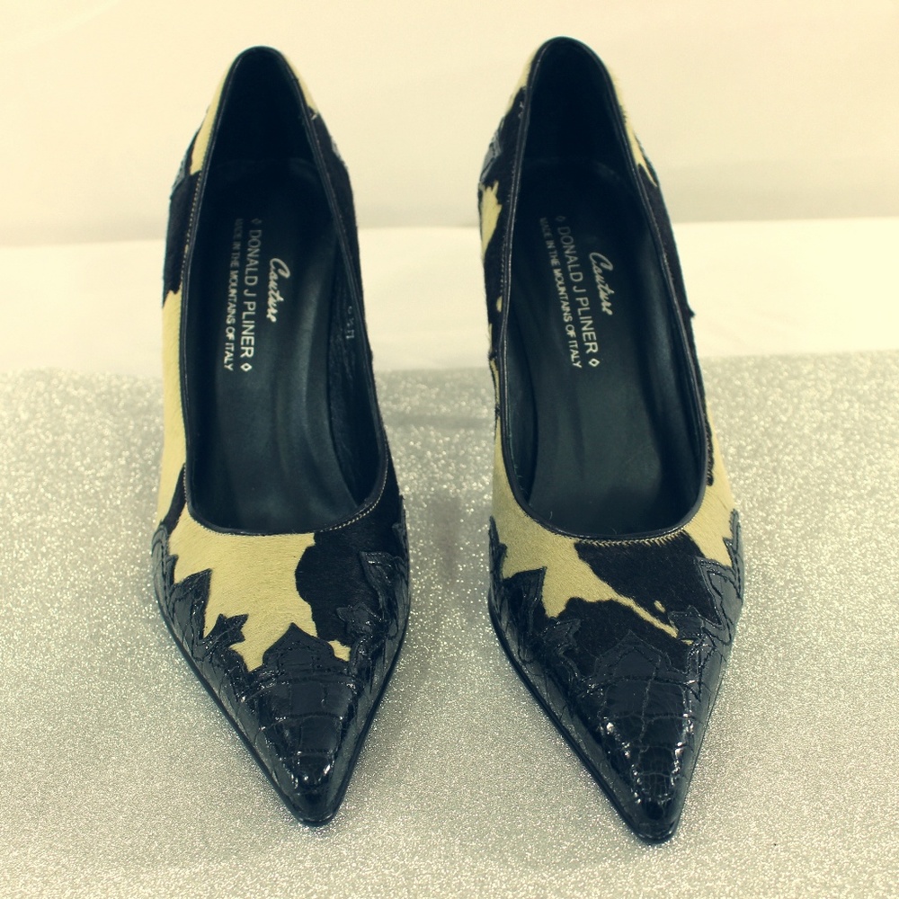 Donald J. Pliner Couture Croc & Animal Print Pumps